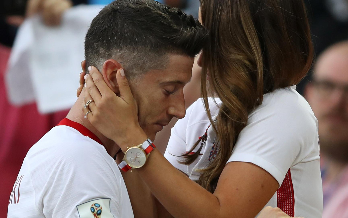 Robert Lewandowski o zarzutach, że buziak po meczu był ustawką