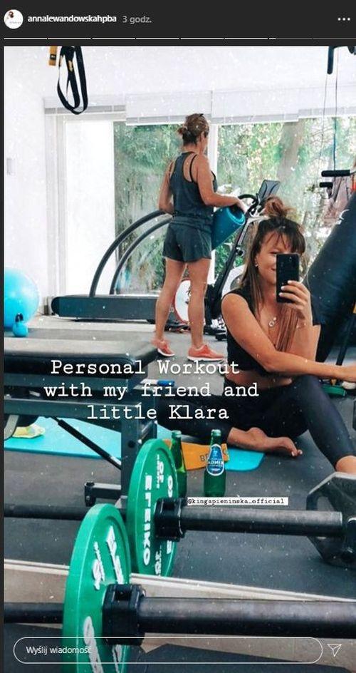 Anna Lewandowska 2,5 tygodnia po porodzie wraca do ćwiczeń