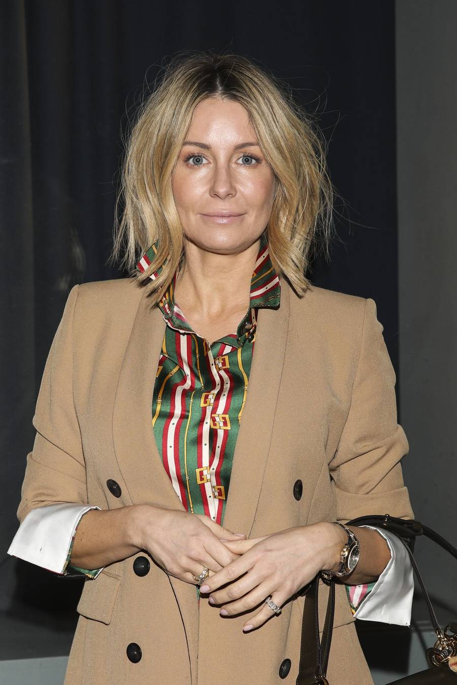 Małgorzata ROzenek-Majdan w lekko falującym long bobie