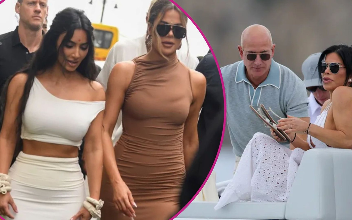 Kardashianki na ślubie Jeffa Bezosa. Tak wygląda najdroższe wesele dekady