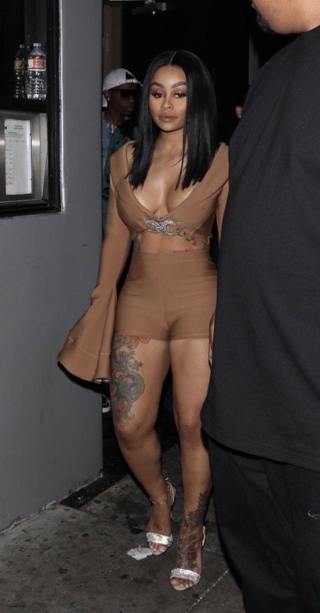 Blac Chyna  w kostiumie z lycry