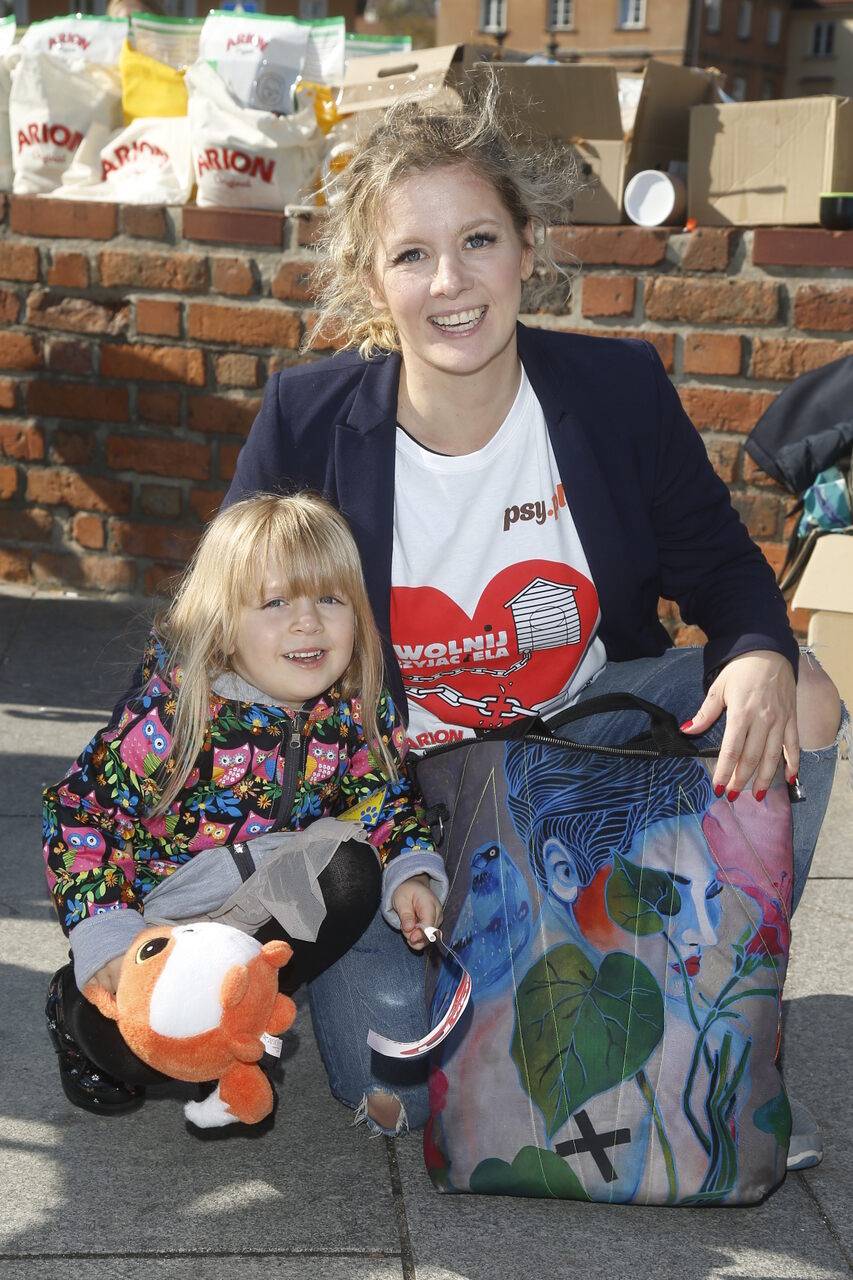 Anna Powierza z córką, fot. AKPA.