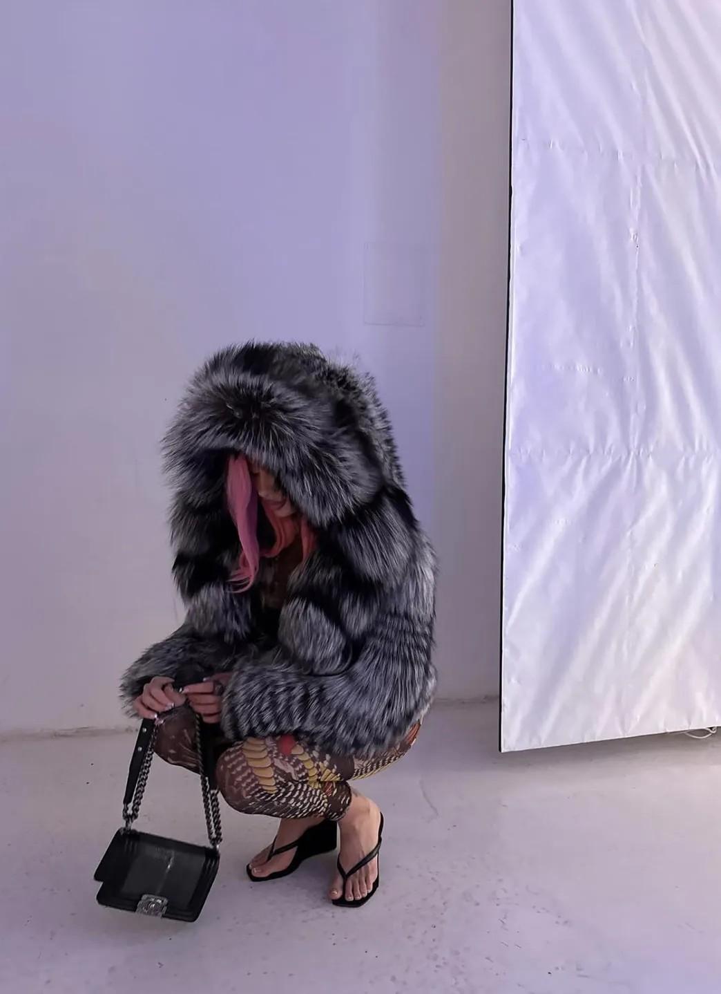 Fagata w futrze z lisa, fot. Instagram