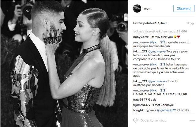 Miłość Zayna i Gigi Hadid na zdjęciach