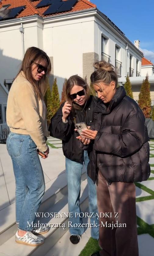 Małgorzata Rozenek przygotowuje willę na wiosnę, fot. TikTok.com