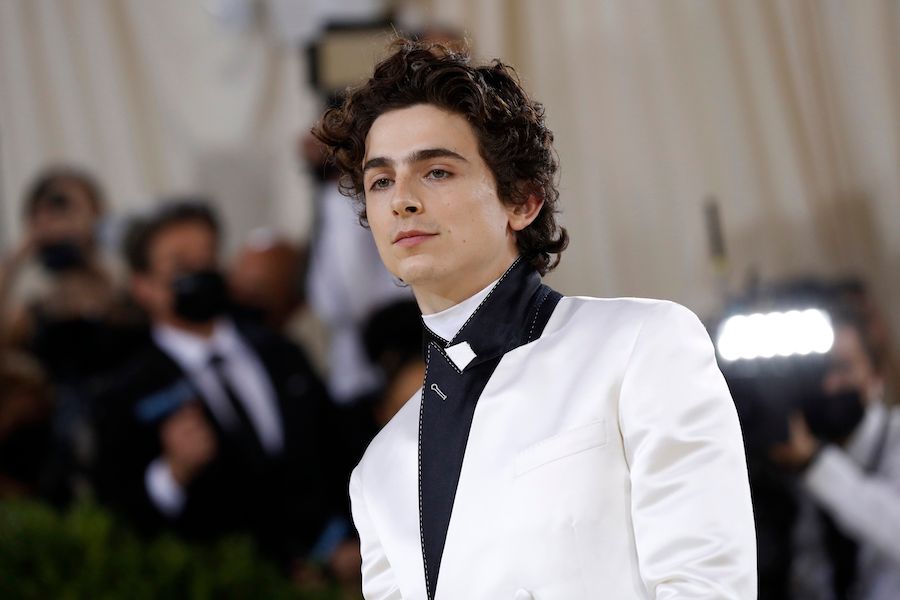 Metropolitan Museum of Art Costume Institute Gala - Met Gala - In America: A Lexicon of Fashion - Arrivals - New York City, U.S. - September 13, 2021. Timothee Chalamet.,Image: 631979219, License: Rights-managed, Restrictions: , Model Release: no, Credit line: MARIO ANZUONI / Reuters / Forum