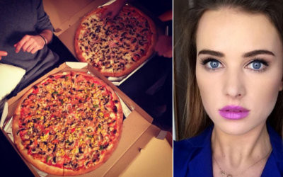 Maffashion wcina pizzę, bo fanki piszą, że ma za chude nogi