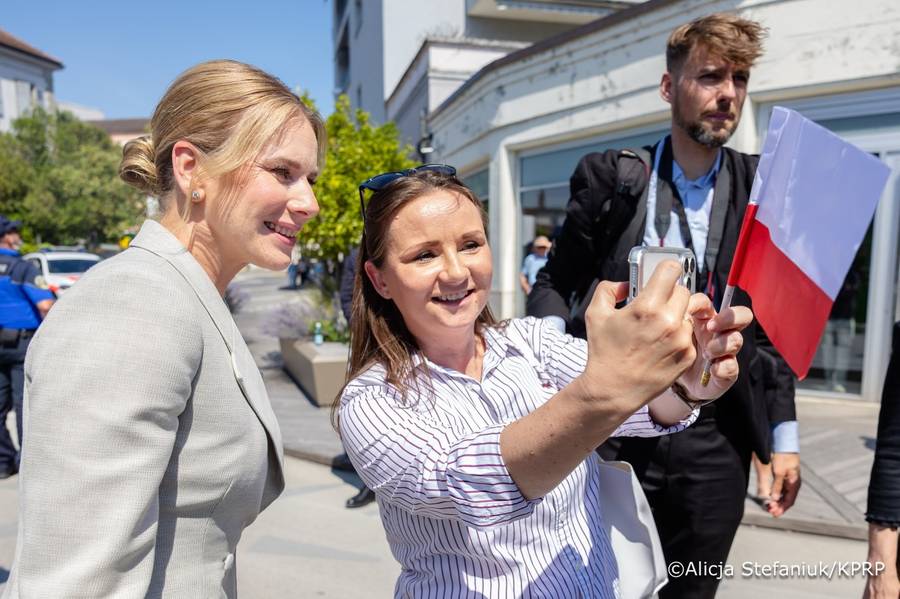 Karol i Marta Nawroccy w Szwajcarii, fot. Instagram