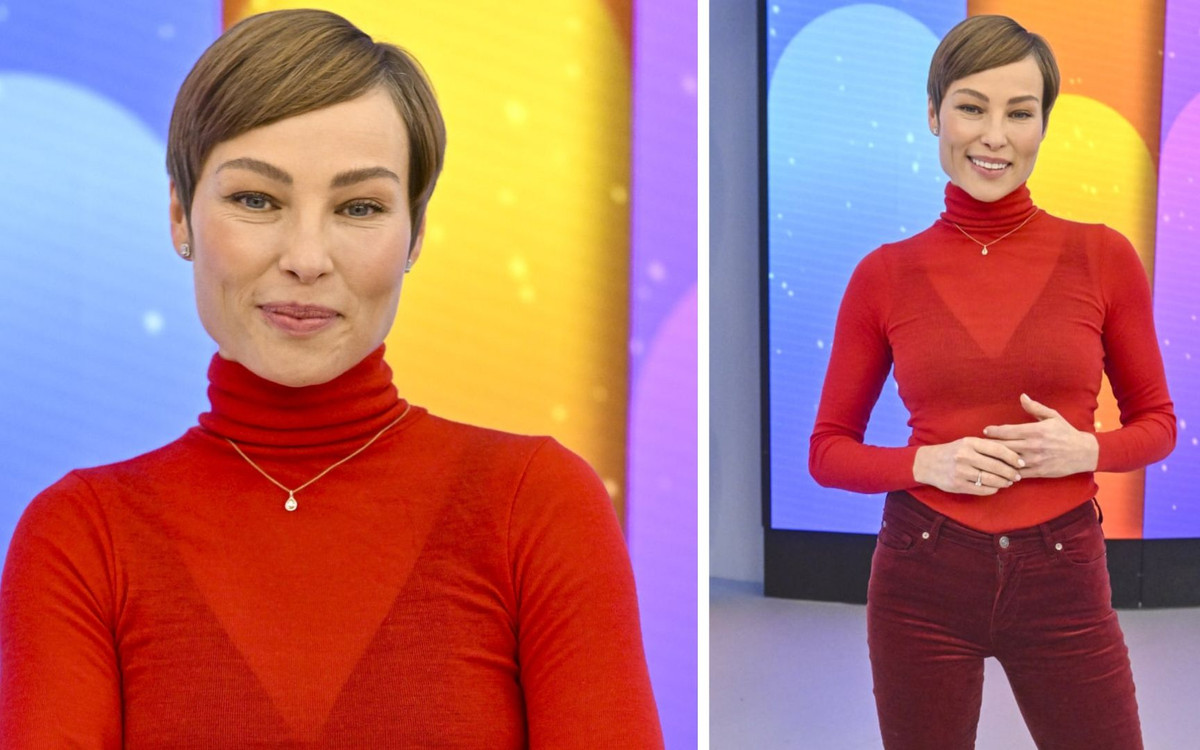 Weronika Książkiewicz w odważnej stylizacji w “Halo Tu Polsat”! Postawiła na klasyczną czerwień z pazurem (FOTO)