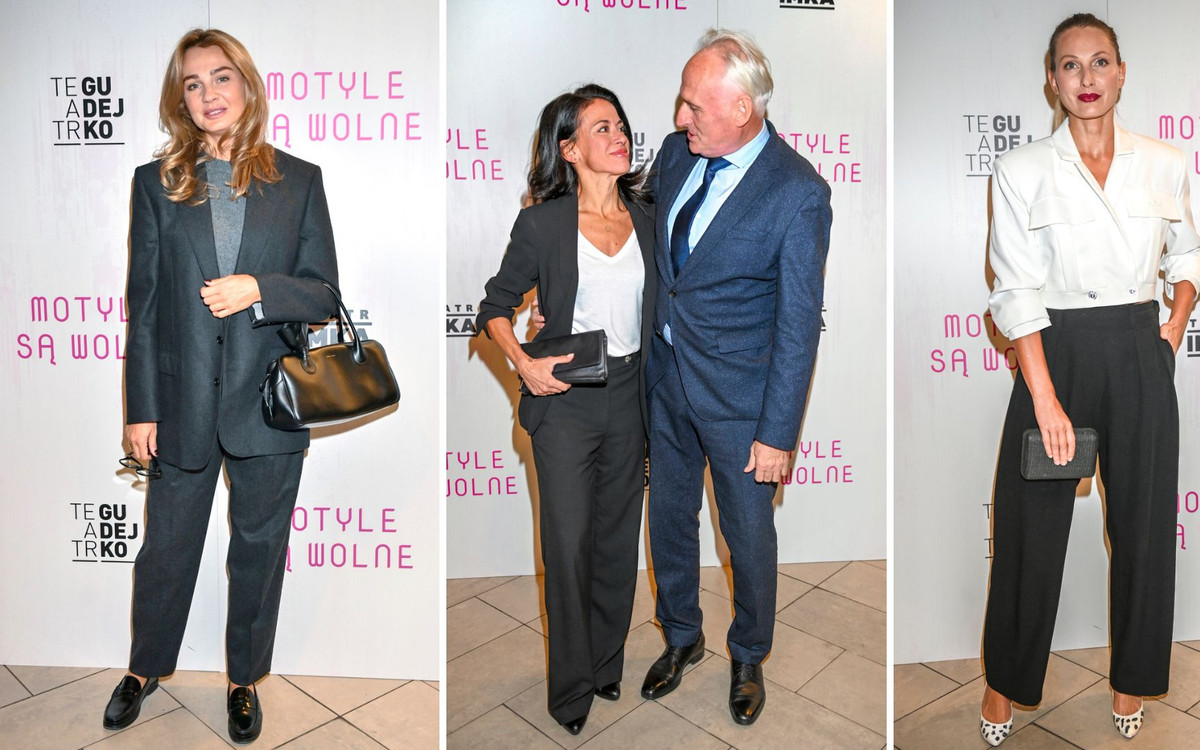 Premiera spektaklu “Motyle są wolne”. Krzesimir Dębski z nową partnerką, stylowa Małgorzata Socha…