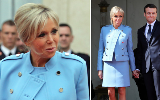 Brigitte Macron jak Melania Trump? Pierwsza dama Francji na zaprzysiężeniu męża