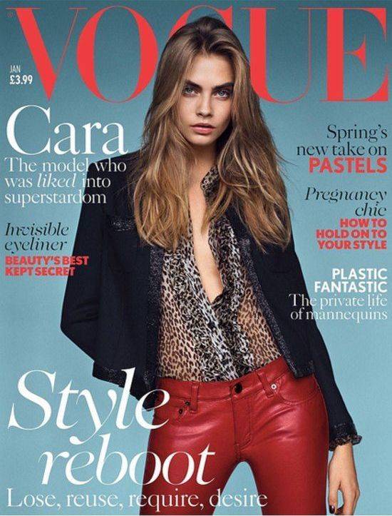 Cara Delevingne na okładkach Vogue’a
