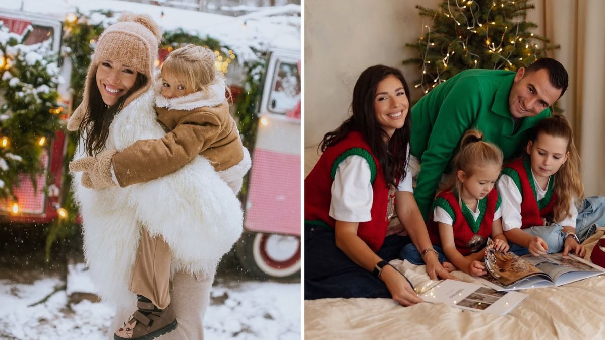 Klaudia Halejcio urządziła lodowisko dla córek, fot. Instagram.