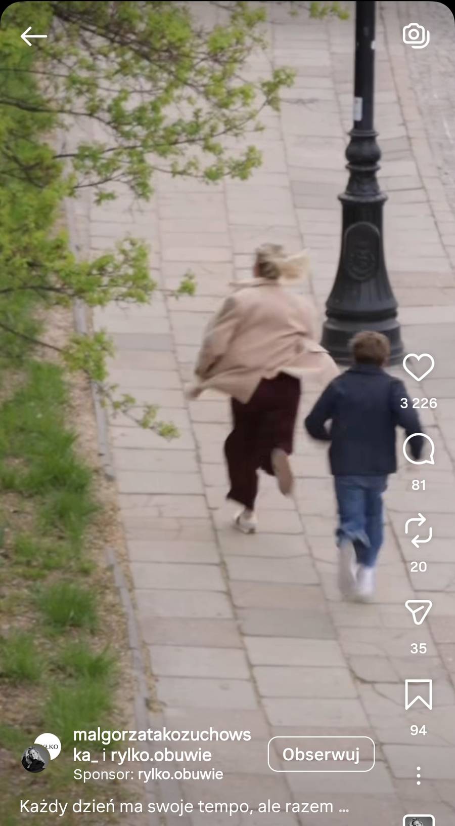 Małgorzata Kożuchowska z synem Jasiem, fot. Instagram
