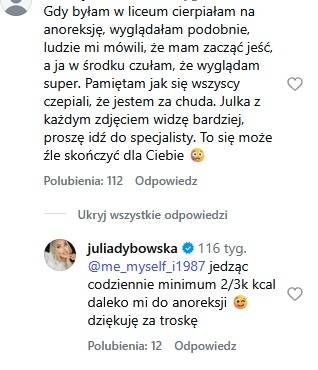Julia Dybowska, fot. Instagram