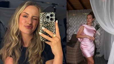 Wiktoria Gąsiewska pokazała się na komunii kuzyna z odkrytymi plecami. Zaliczyła modową gafę?