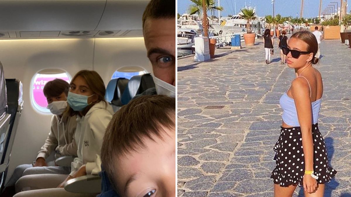 Jarosław Bieniuk z dziećmi na wakacjach