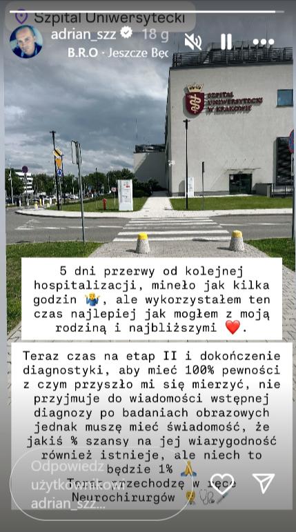 Adrian Szymaniak, fot. Instagram. 