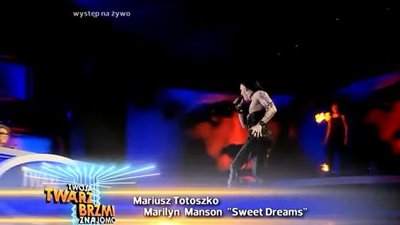 Mariusz Totoszko jako Marilyn Manson dał czadu! (VIEDO)
