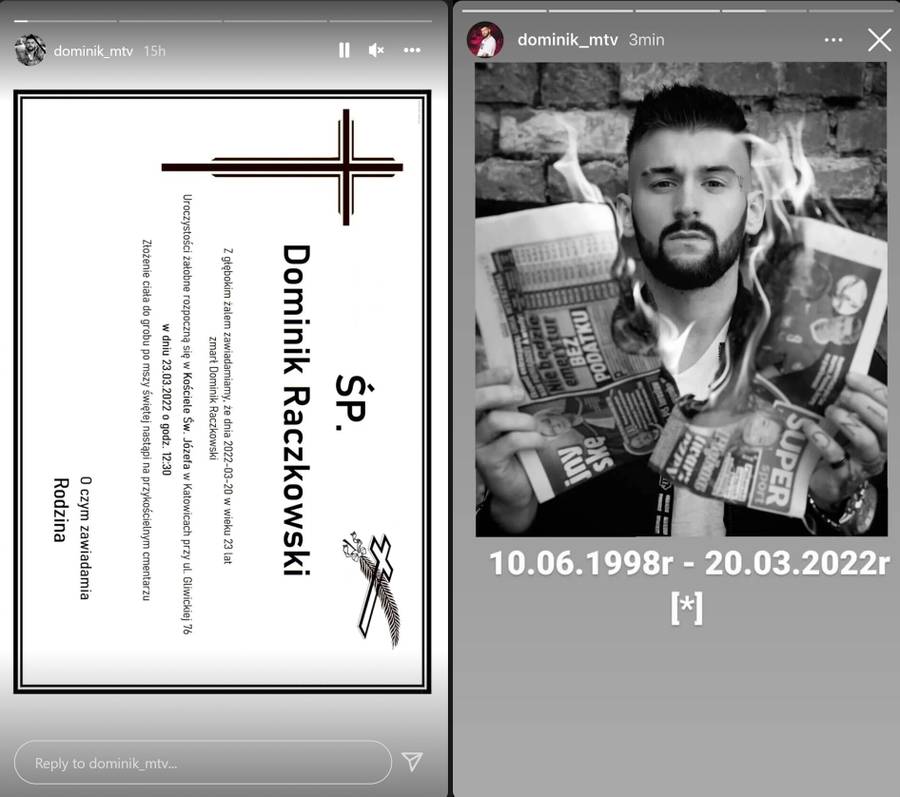 Dominik z "Warsaw Shore" oskarżony o sfingowanie swojej śmierci. Jak jest naprawdę?