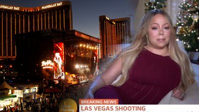 Mariah Carey o masakrze w Las Vegas mówi LEŻĄC na sofie z CHOINKĄ w tle (VIDEO)
