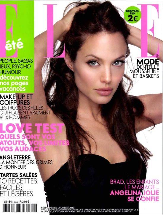 Angelina Jolie na okładkach Elle
