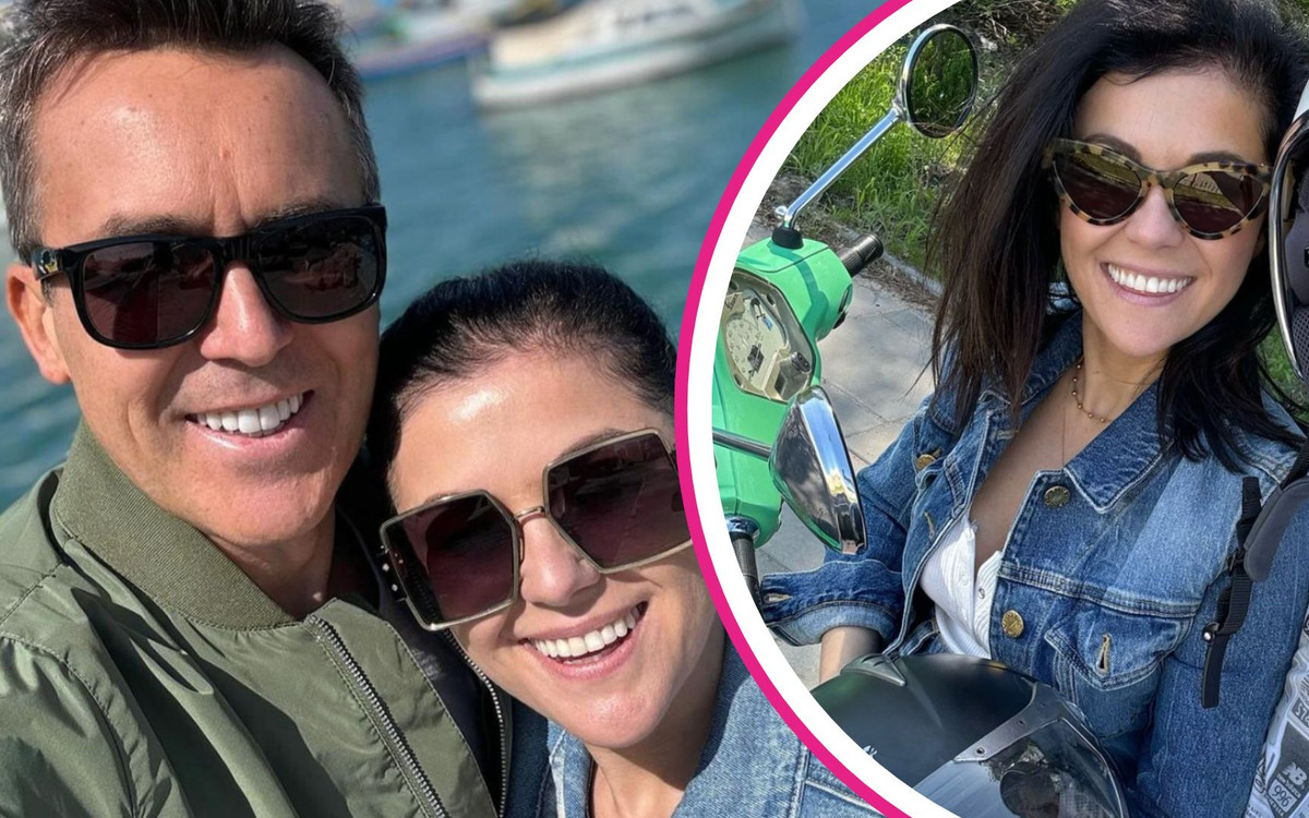 Majówka u Kurzopków. Pozują na tle rzepaku i świetnie się bawią