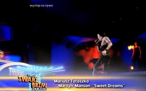 Mariusz Totoszko jako Marilyn Manson dał czadu! (VIEDO)