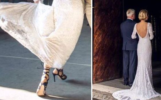 Czarne buty do sukni ślubnej. Która gwiazda się tak ubrała?