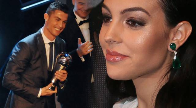 Georgina Rodriguez z Cristiano Ronaldo – najlepszym piłkarzem FIFA (ZDJĘCIA)