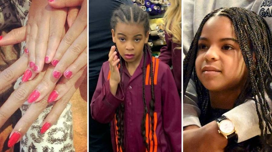 Córka Beyonce w makijażu