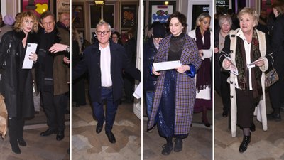 Premiera spektaklu “Karnawał warszawski”. Beata Ścibakówna i Jan Englert, Edward Miszczak i Anna Cieślak…