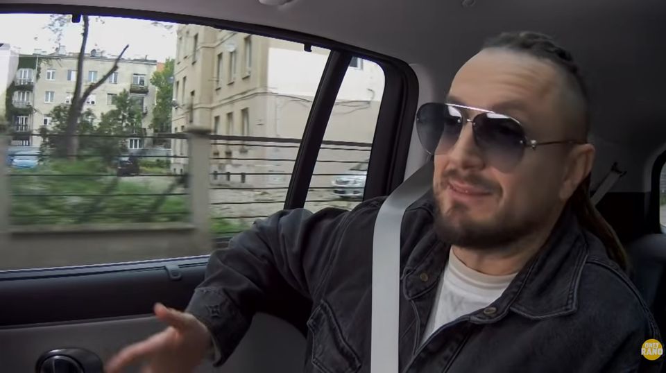 Baron tłumaczył się z wypadku drogowego u Odety Moro, fot. YouTube.com
