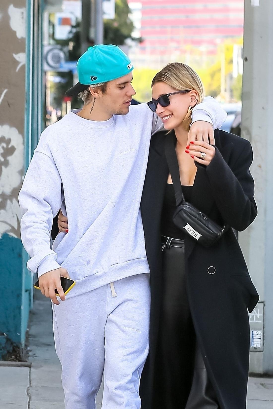 Justin Bieber z żoną, Hailey