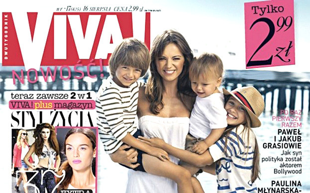 Anna Przybylska na okładkach z dziećmi