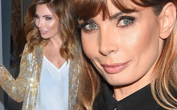 Agnieszka Dygant z figurą modelki luzuje pasek (Instagram)