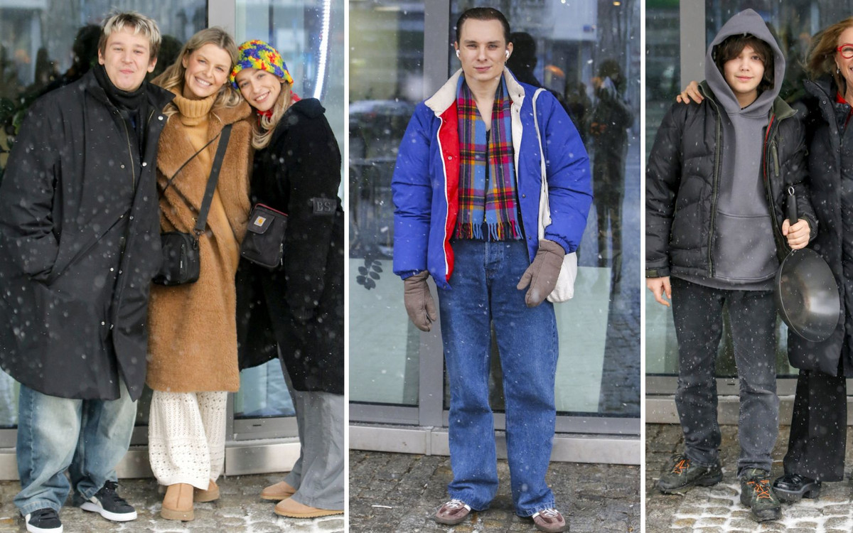 Gwiazdy pomykają w śniegu do “DDTVN”! Mandaryna z dziećmi, Małgorzata Potocka z wnukiem (FOTO)