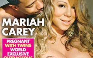 Mariah Carey ciężarna i naga na okładce OK! (FOTO)