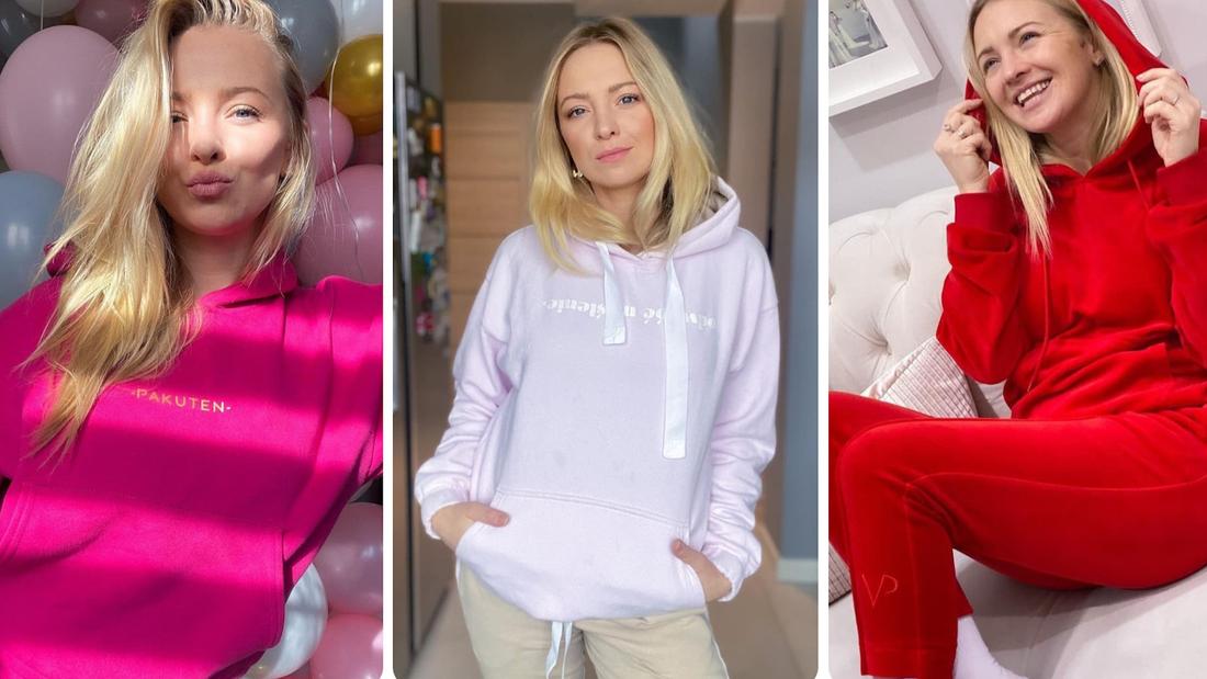 Barbara Kurdej-Szatan w kolorowych bluzach