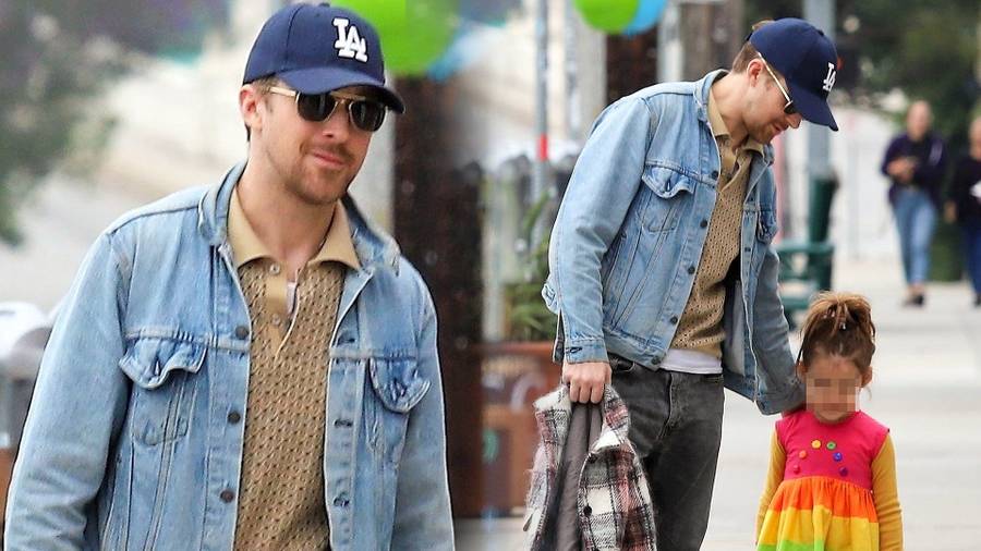 Ryan Gosling z córką Esmeraldą