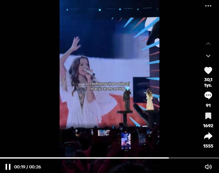 Sobel zapomina tekstu na koncercie Sanah