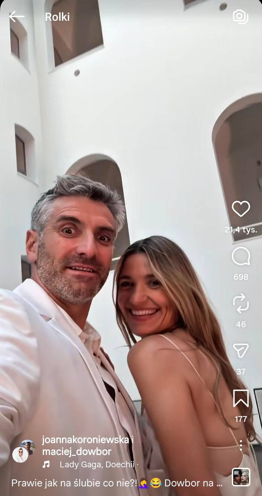 Dowbor i Koroniewska po raz drugi wezmą ślub? , fot. Instagram