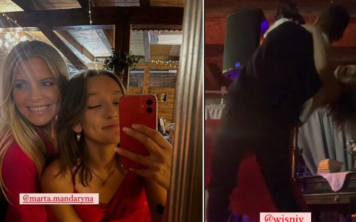 Mandaryna z dziećmi na weselu. Piękna kreacja Fabienne