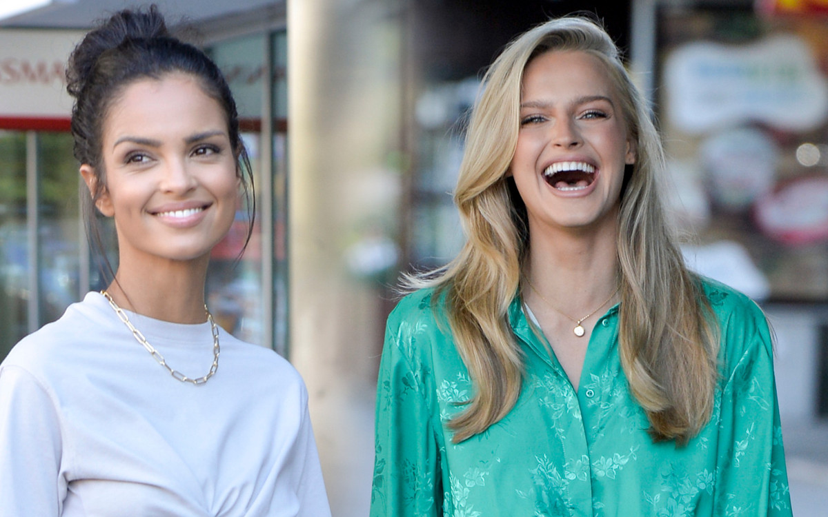 Naturalna Klaudia El Dursi i Wystrojona Karolina Pisarek w DD TVN. Co za nogi!