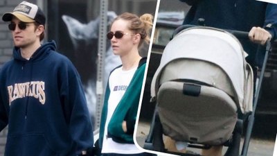 To najsłodsze, co dziś zobaczysz! Robert Pattinson prowadzi wózek i trzyma za rękę ukochaną