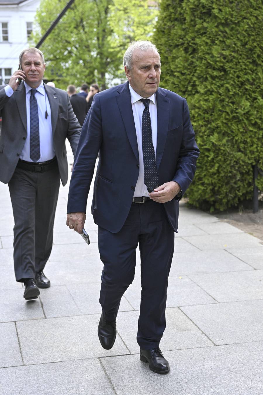 Grzegorz Schetyna na pogrzebie Andrzeja Olechowskiego