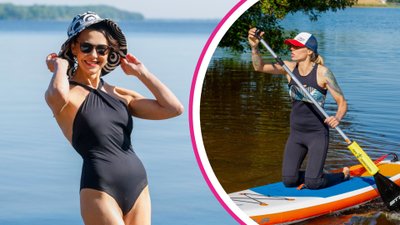 Anna Popek pręży ciało na desce. Trenuje pod okiem Zofii Klepackiej! (ZDJĘCIA)