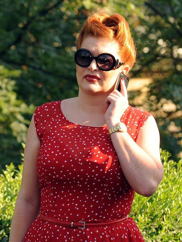 Marta Grycan na planie nowego show