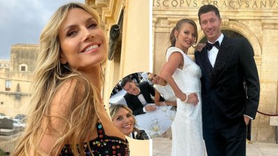 Heidi Klum chwali się zdjęciem z Lewandowskimi