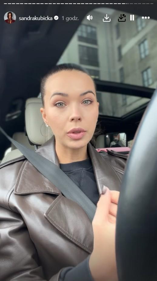 Sandra Kubicka wybiegła z samochodu, by pomóc starszej osobie, fot. Instagram